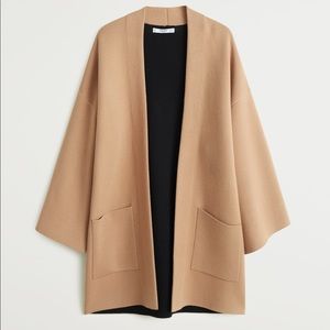 MANGO contrast interior cardigan